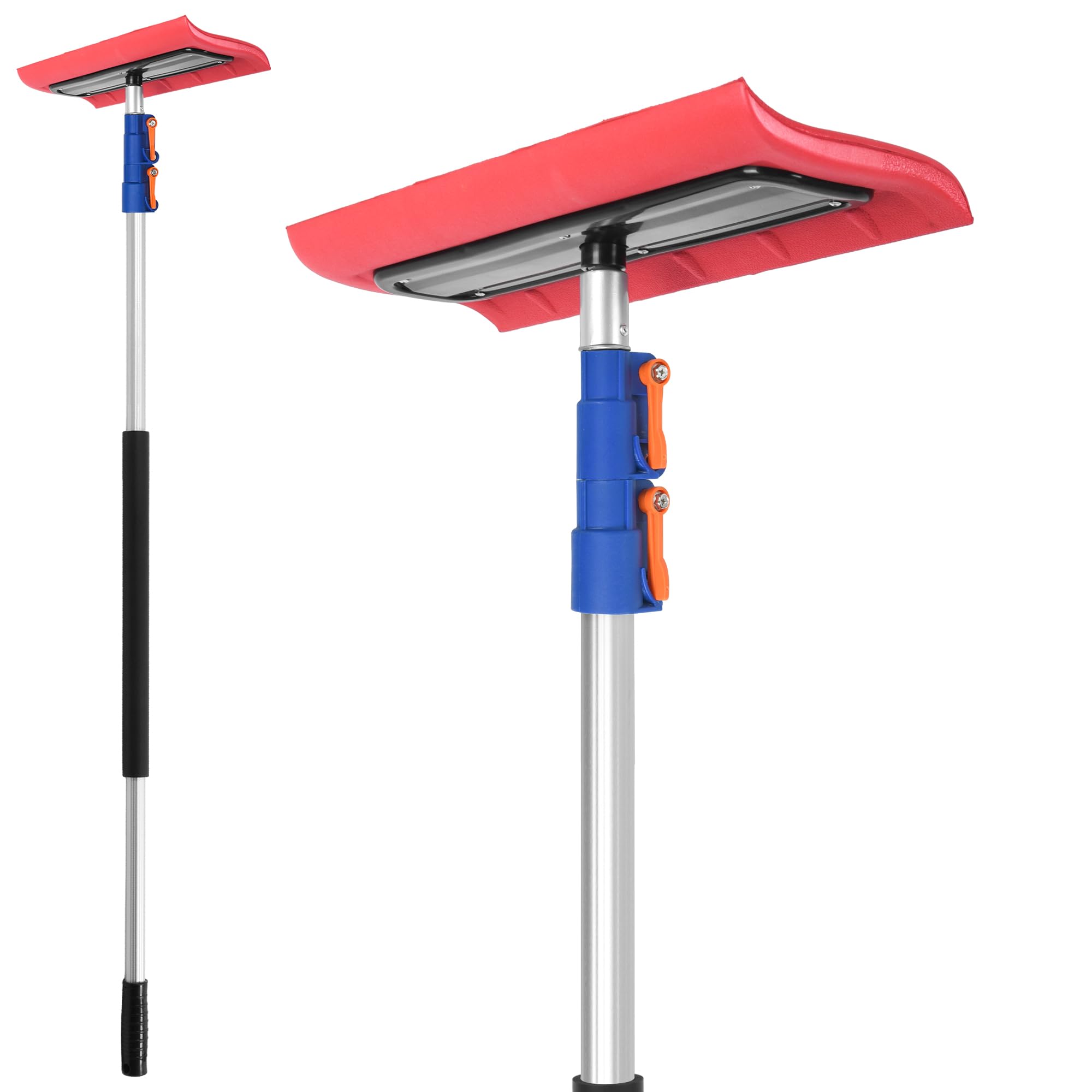 SHINMING Snow Rakes Roof Rake, 5-12 Ft Extendable Lightweight Aluminum with Soft