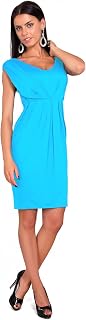 FUTURO FASHION® Women's Tulip Dress Sleeveless with V-Neck Casual Style 8437