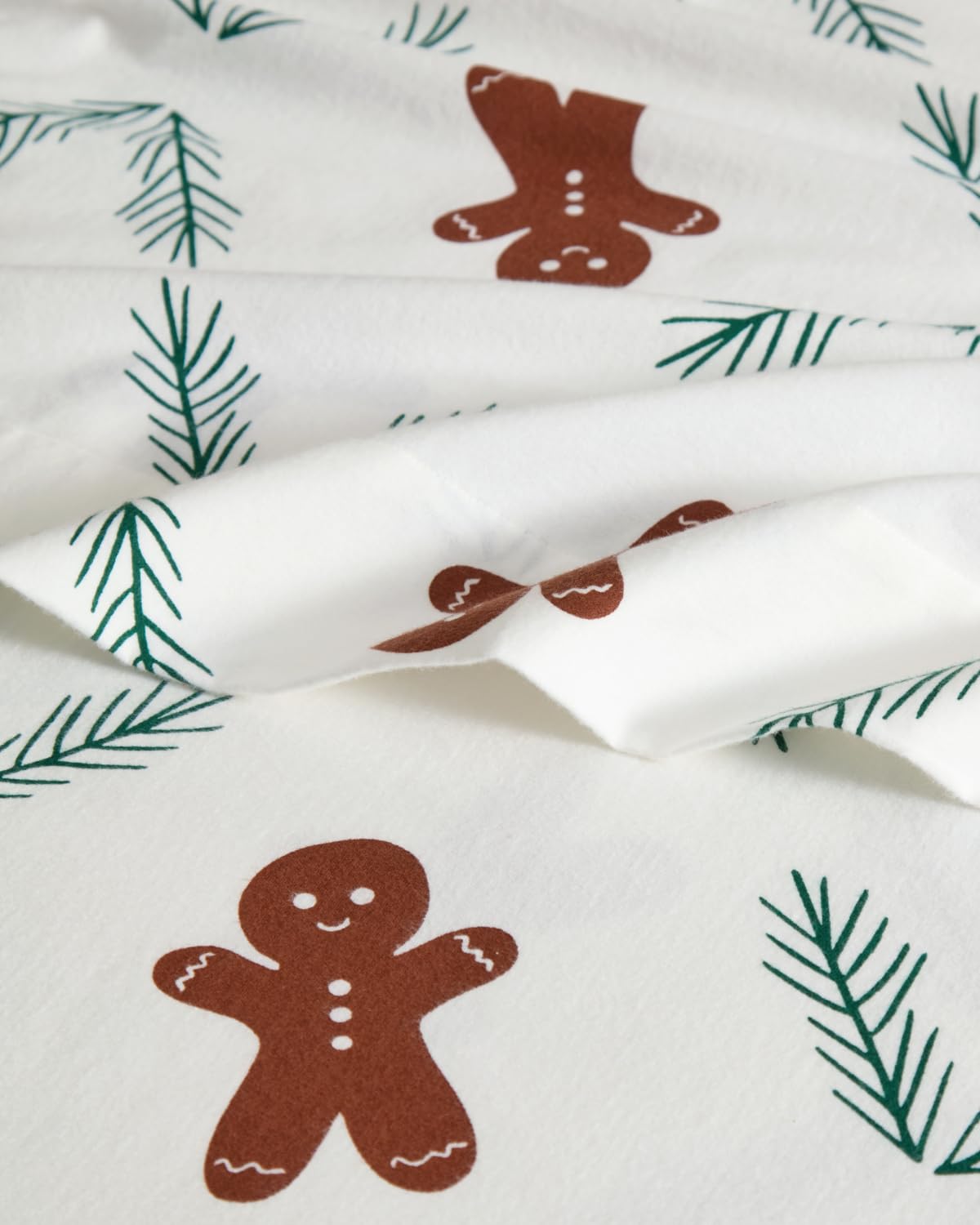 Christmas Flannel Bed Sheets - 100% Cotton Flannel Sheet Set - Full Size - Soft 