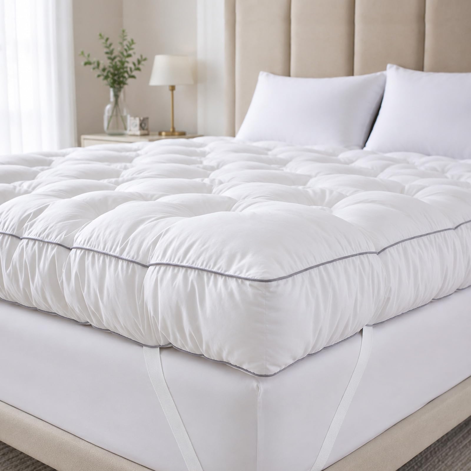SHOUREN 5 Inch Memory Foam Mattress Topper Queen for Back Pain Relief | 5 Inch E