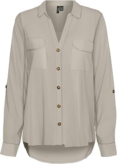 VERO MODA Vmbumpy L/S Shirt New Wvn Noos Vmbumpy L S T-Shirt New Wvn Noos Women (Pack of 1)