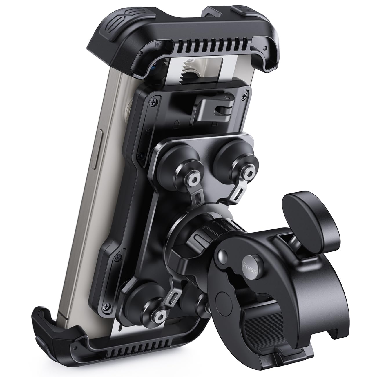 Lamicall Mobile Phone Holder for Motorcycle, Anti-Vibration, Bicycle Phone