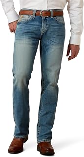 ARIAT Men's Jeans M7 Rocker Stretch Coltrane Stackable Straight Leg Jeans