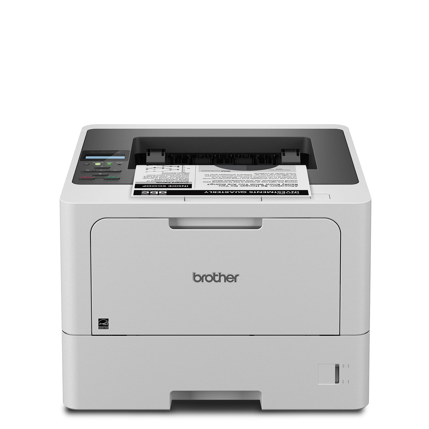 Brother HL-L5210DW Business Monochrome Laser Printer, Duplex, Wireless, Gigabit 