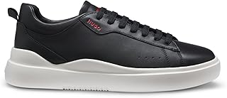 HUGO Mens Blake Tenn Cupsole Trainers in Smooth Leather Size