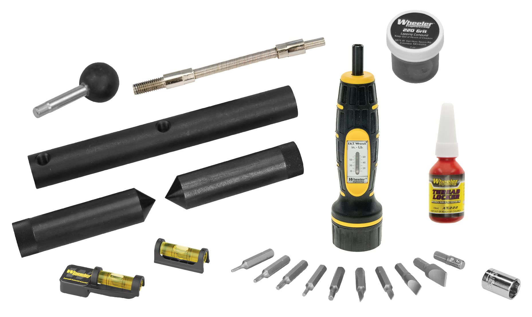 Wheeler 1" Scope Mounting Kit with Manual F.A.T. Wrench, Level Level Level, Alig