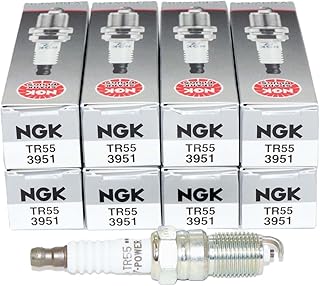 NGK 3951 Spark Plugs TR55 (8 Pack) | Replaces SP400 SP446 41-600 41-601 41-606 SP-413 241-606 5613869 5614283 5614284 AGSF22N AGSF23C AGSF32N R42LTS6 R43LTS6.