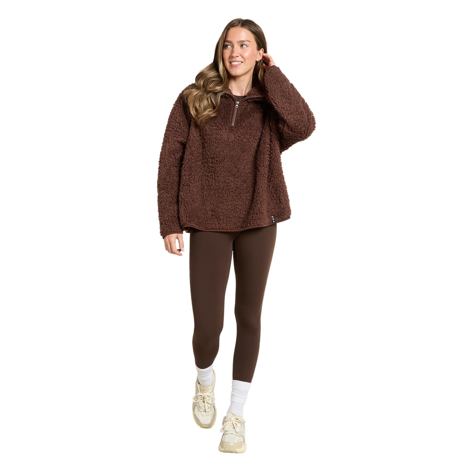 OHS Fleece Pullover Half Zip Women, Gifts for Women Outdoor Clothing Ladies Wint