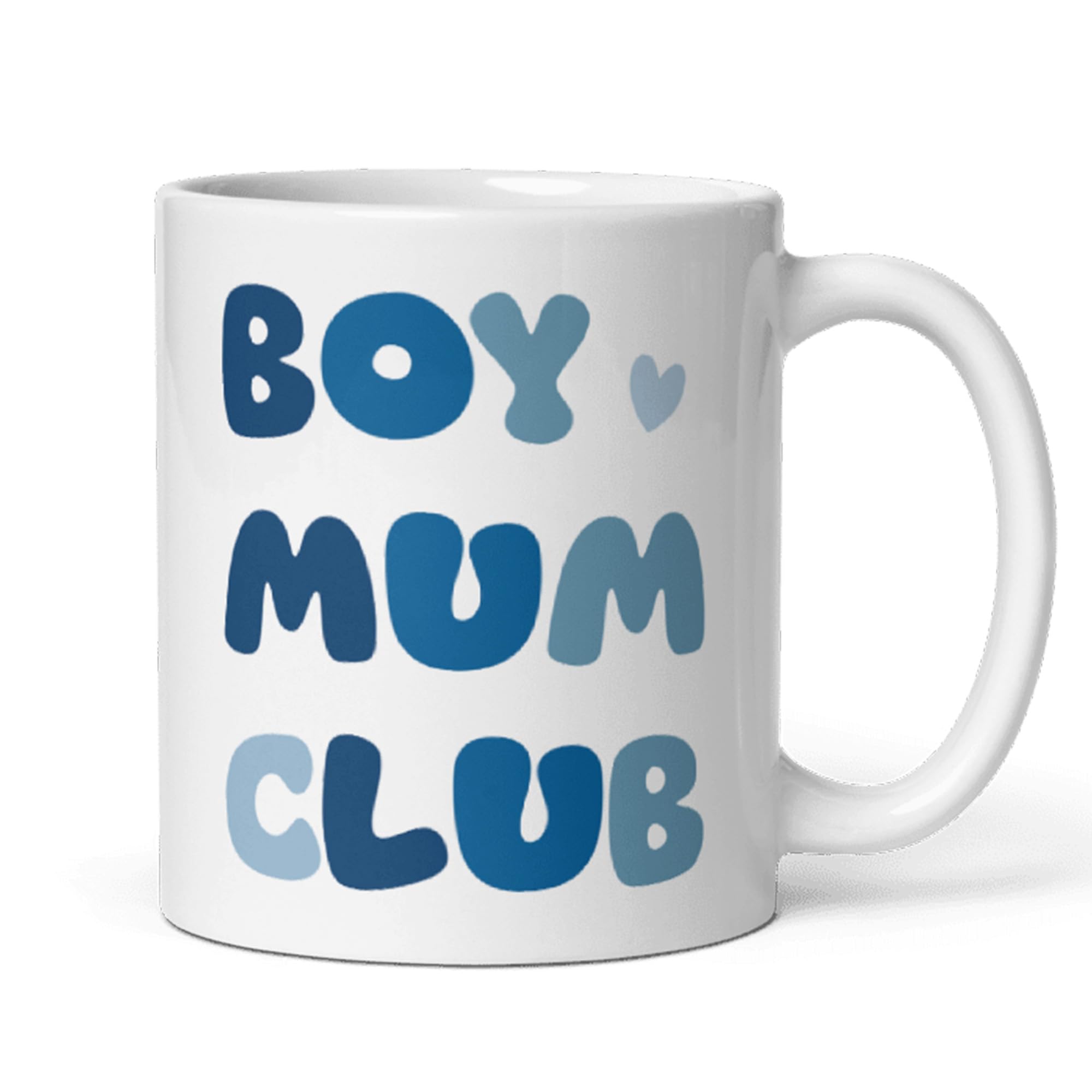 Confidently Quirky - Boy Mum Club White Mug, Mum to be, Pregnancy Gift, Maternit