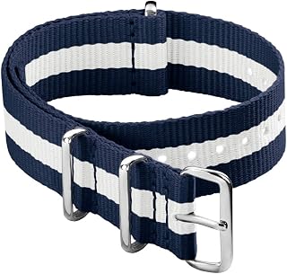 Archer Watch Straps - Classic Military Style Nylon Watch Strap - Choice of Color and Size (18mm, 20mm, 22mm, 24mm)