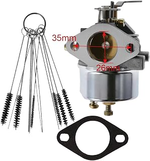 Anxingo 632334A Carburetor for Tecumseh 632234 632334A HM70 HM80 HMSK80 HMSK90 Snow Blower Engines 640349 640052 640054 640058 640058A Carb (with cleaner tool & gasket)