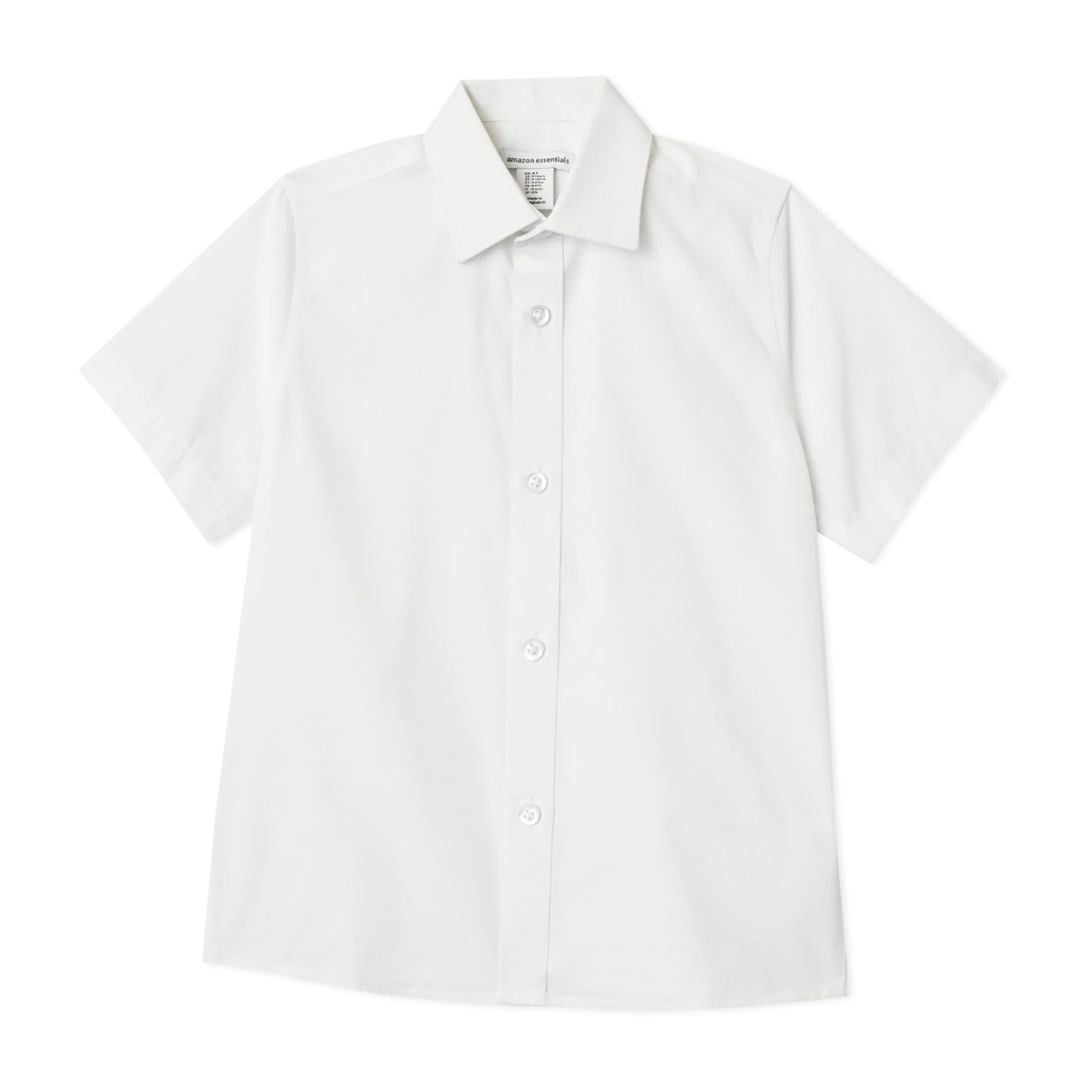 Amazon Essentials Boys' Short Sleeve Poplin Shirt