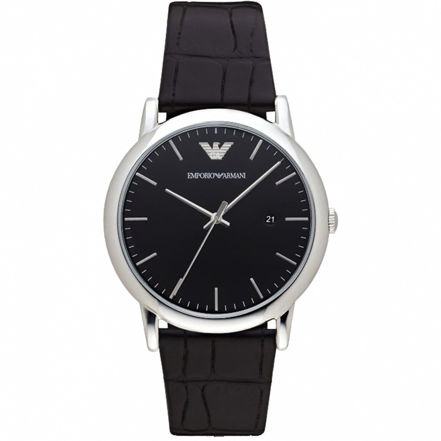 Emporio Armani Men's Three Hand Watch Stainless Steel Watch 43mm Case Size