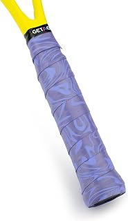 GET A GRIP - Custom Tennis Racket Grip Tape - Anti-Slip/Quick-Drying Tennis Overgrips - Precut Badminton Racket Grip with Finishing Tape - Squash Racket Grip Tapes