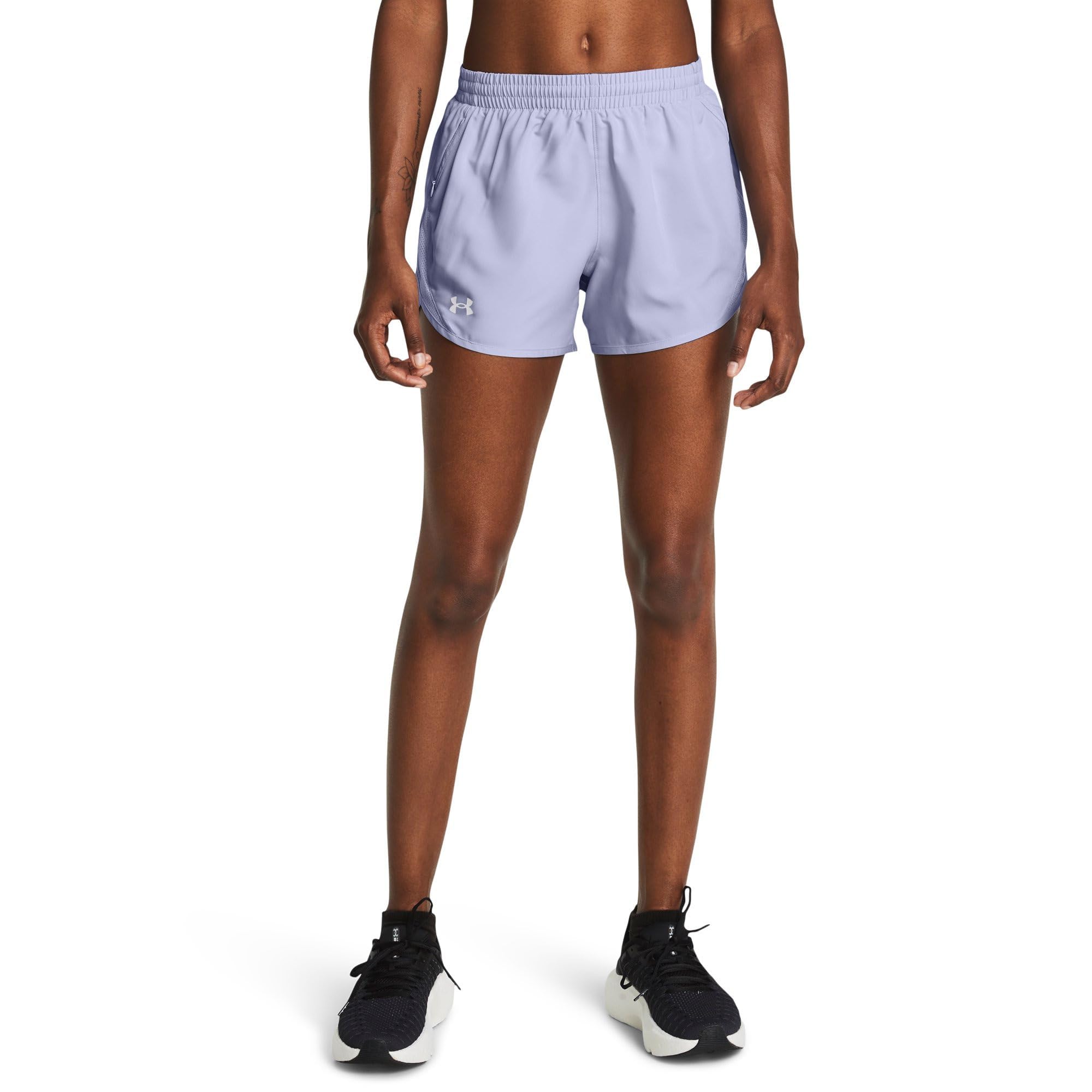 Under Armour Women Fly by Short Laufbekleidung Shorts Black 001/White 100 - Blac