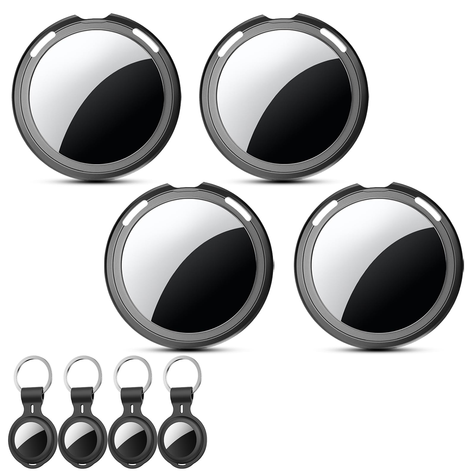 4 Pack Tracker Tags Item Finder for Apple Find My MFi Certified iOS Only | Water
