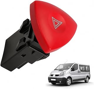 KASturbo Hazard Warning Light Switch Button Fit Trafic Vivaro 8200442724 | Espace MK4 Laguna MK2 MK3 E7 F7 J7 252904889R
