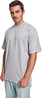 Urban Classics Men's Tall T-Shirt Short Sleeve Black Oversized