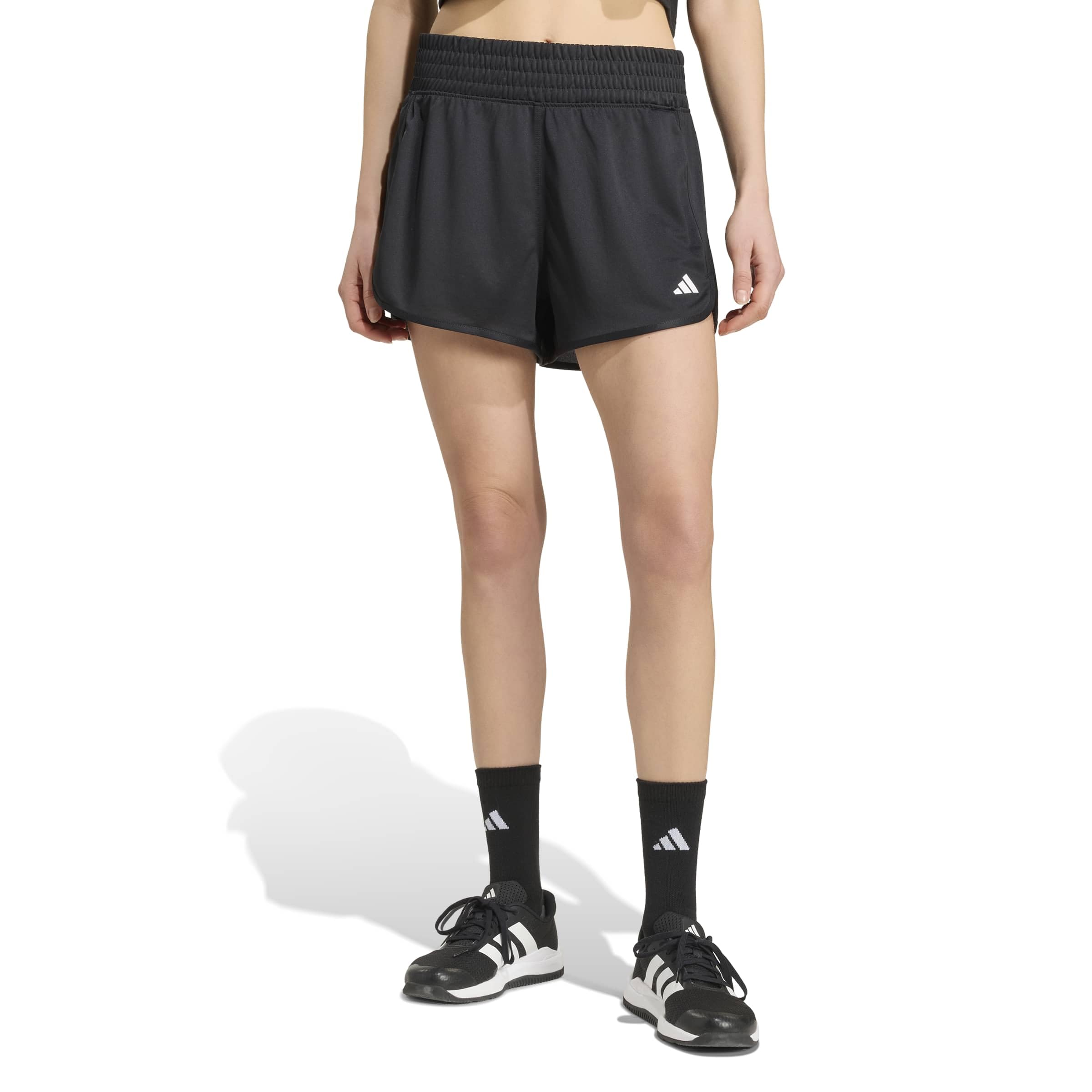 adidas Women's Pacer Essentials Knit High-Rise Shorts