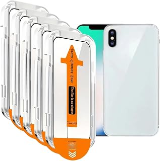 5 Pack Full Edge Tempered Glass Screen Protector for iPhone 11 Pro/XS/X 5.8 Inch with Reinforced Edge Self-Alignment Installation, Case Friendly HD Screen Protector
