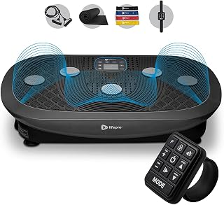 Rumblex Plus 4D Vibration Plate Exercise Machine - Triple Motor Oscillation, Linear, Pulsation + 3D/4D Motion Vibration Platform | Whole Body Viberation Machine for Fitness & Shaping. (Renewed)