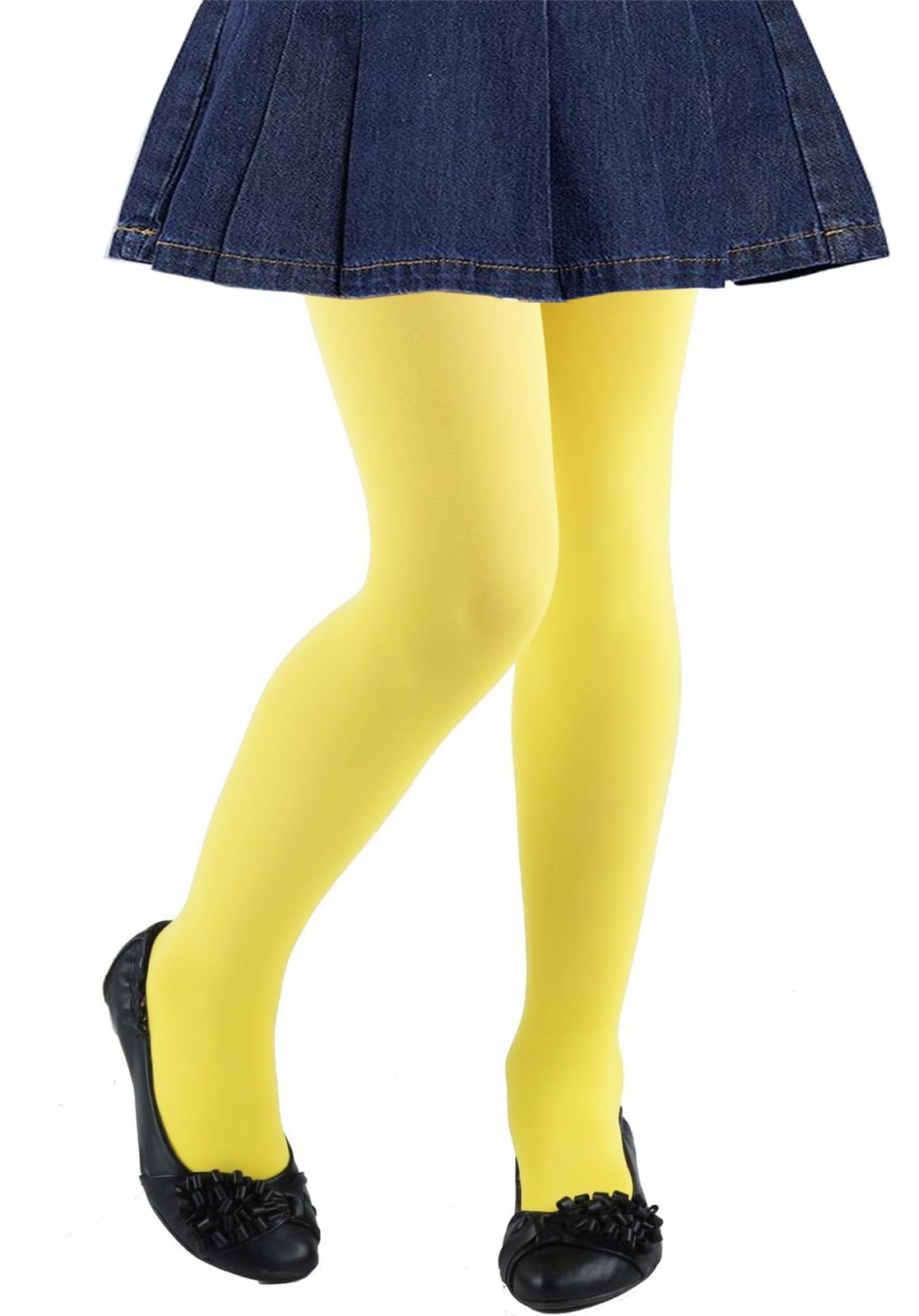 CHUNG Girls Tights Footed 60D Multiple Color Kids Pantyhose School Stage Play Pa
