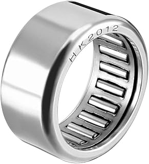 HK2012 Drawn Cup Needle Roller Bearings Open End 20mm Bore Diameter 26mm OD 12mm Width (Pack of 1)