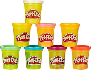 Play-Doh 8-Pack Rainbow Non-Toxic Modelling Compound Set with 8 Colours for Toddlers