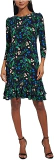 Tommy Hilfiger Women's Ruffle Hem Jersey Shift Mini Dress