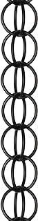 Monarch Rain Chains Aluminum Ring Black Rain Chains for Gutters – 8.5 ft Black Decorative Rainchain Outdoor Durable Heavy Duty Gutter Chain Downspout, Modern Rainchains for Outside
