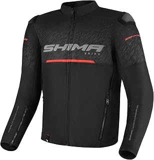 SHIMA DRIFT メンズバイクジャケット - 軽量 通気性 サマーメッシュ メンズ シティ バイカージャケット CEパッド付き