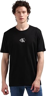 Calvin Klein Camiseta de Manga Corta Hombre Monologo Cuello Redondo