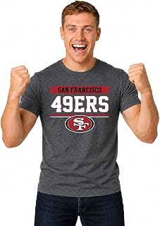 NFL Charcoal T-Shirt for Men and Women - Cotton Blend Tagless Tee | Officially licensed NFL charcoal tee - 50/50 cotton-poly blend, tagless, unisex fit for all 31 teams