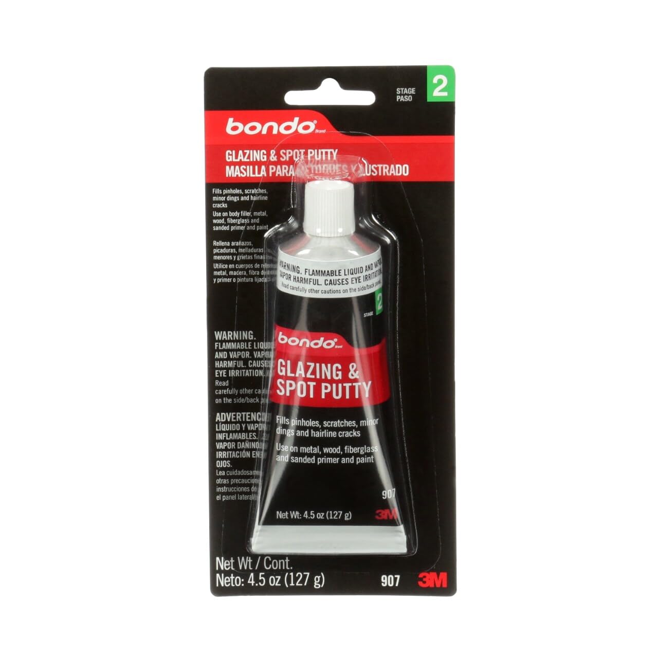 Bondo Glazing and Spot Putty, Fills Pinholes, Scratches, Minor Dings & Hairline 