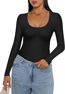 Ekouaer Women's Thermal Crew Neck Winter Base Layer Top S-XXL