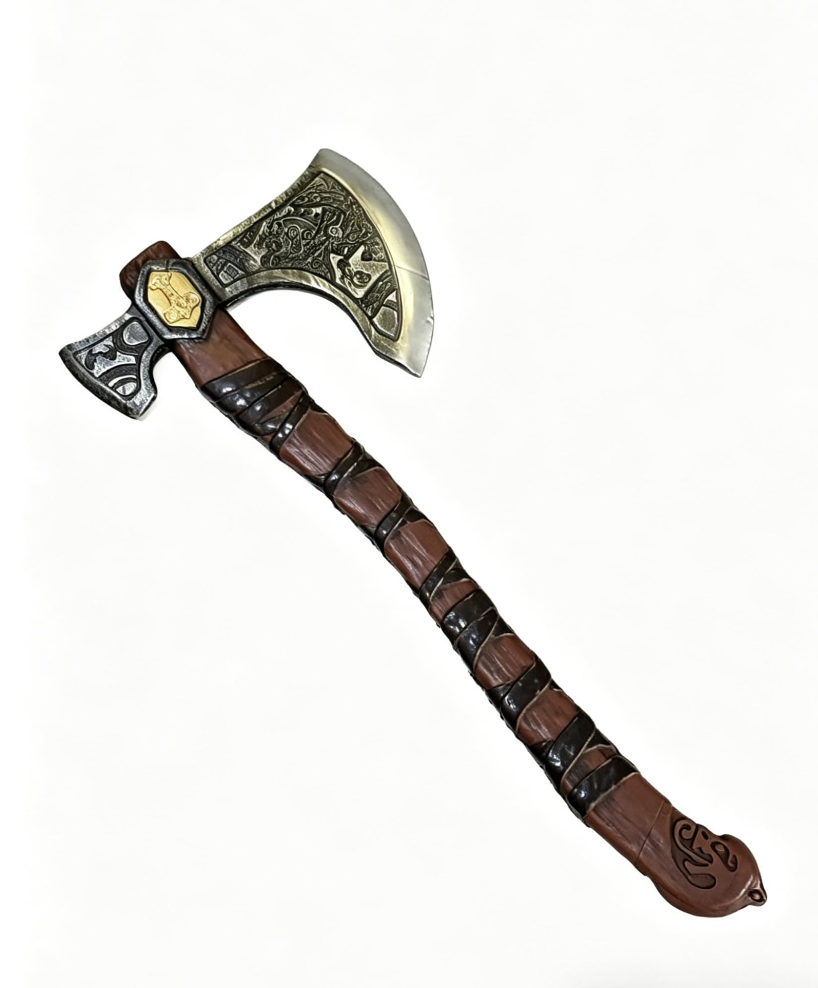 Monisorly Fake Toy Axe Halloween Prop - Foam Battle Bloody Axe Prop for - Fake H