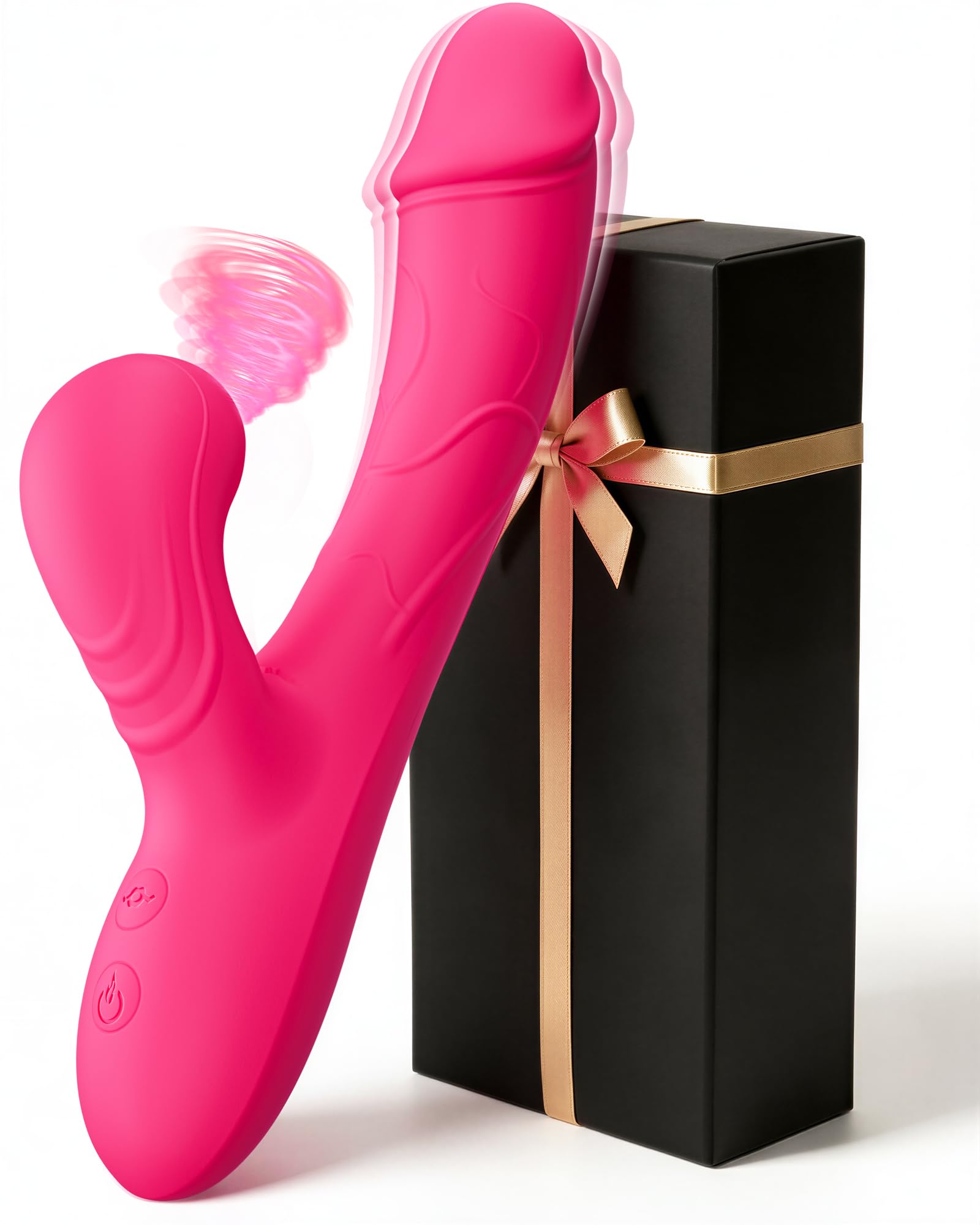 Allovü G Spot Rabbit Dildo Vibrator Sex Toys with 10 Suction & Vibration | Clito