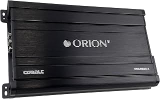 ORION CBA2500.4 Cobalt High Efficiency 4-Channel Class A/B Amp, 2500W | 400W RMS, Adjustable Low/High Pass, Bass Boost, High Output Amplifier, 2/4 Ohm Stable, MOSFET Power