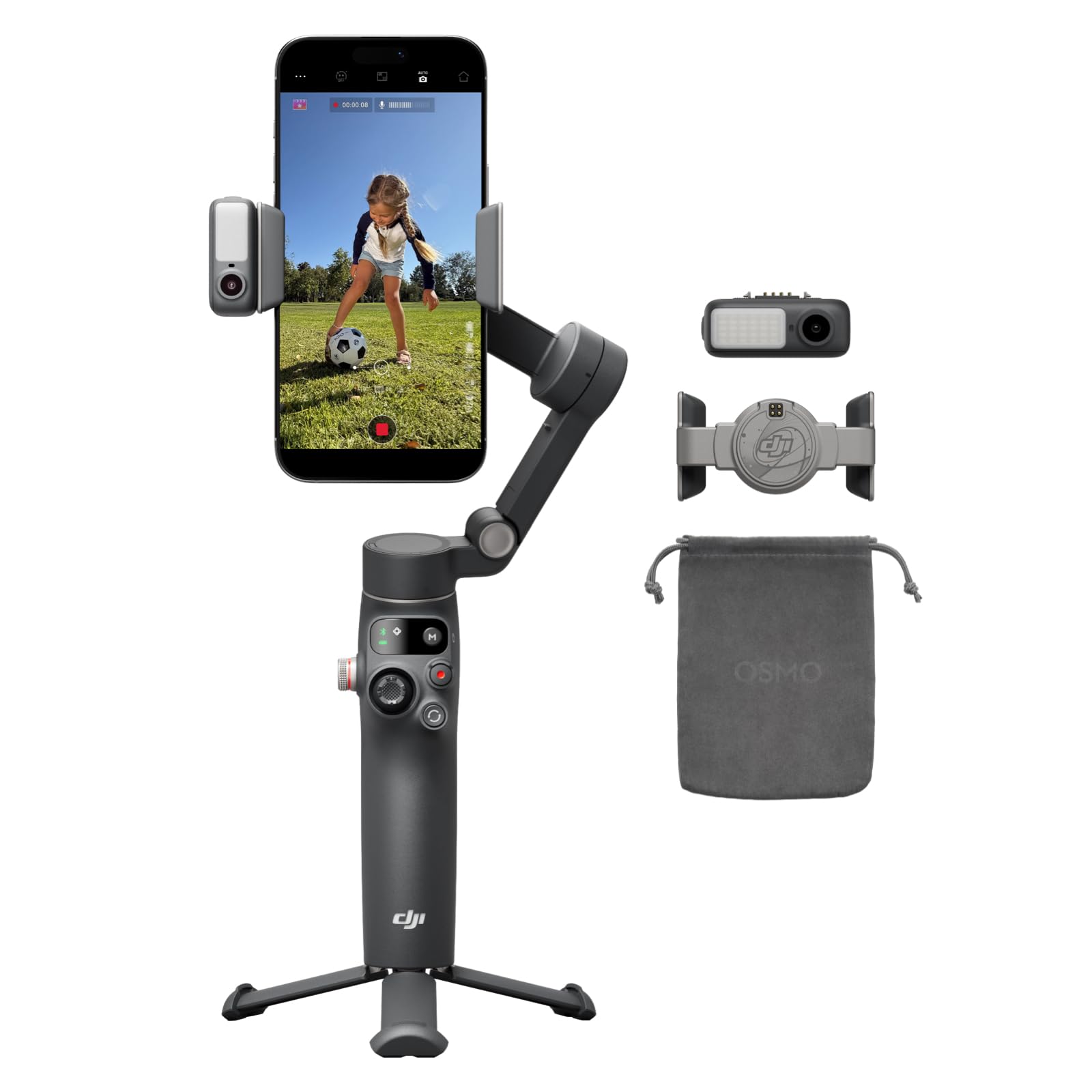 DJI Osmo Mobile 8 Gimbal Stabilizer for Phone, 3-Axis Stabilization | AI Native 
