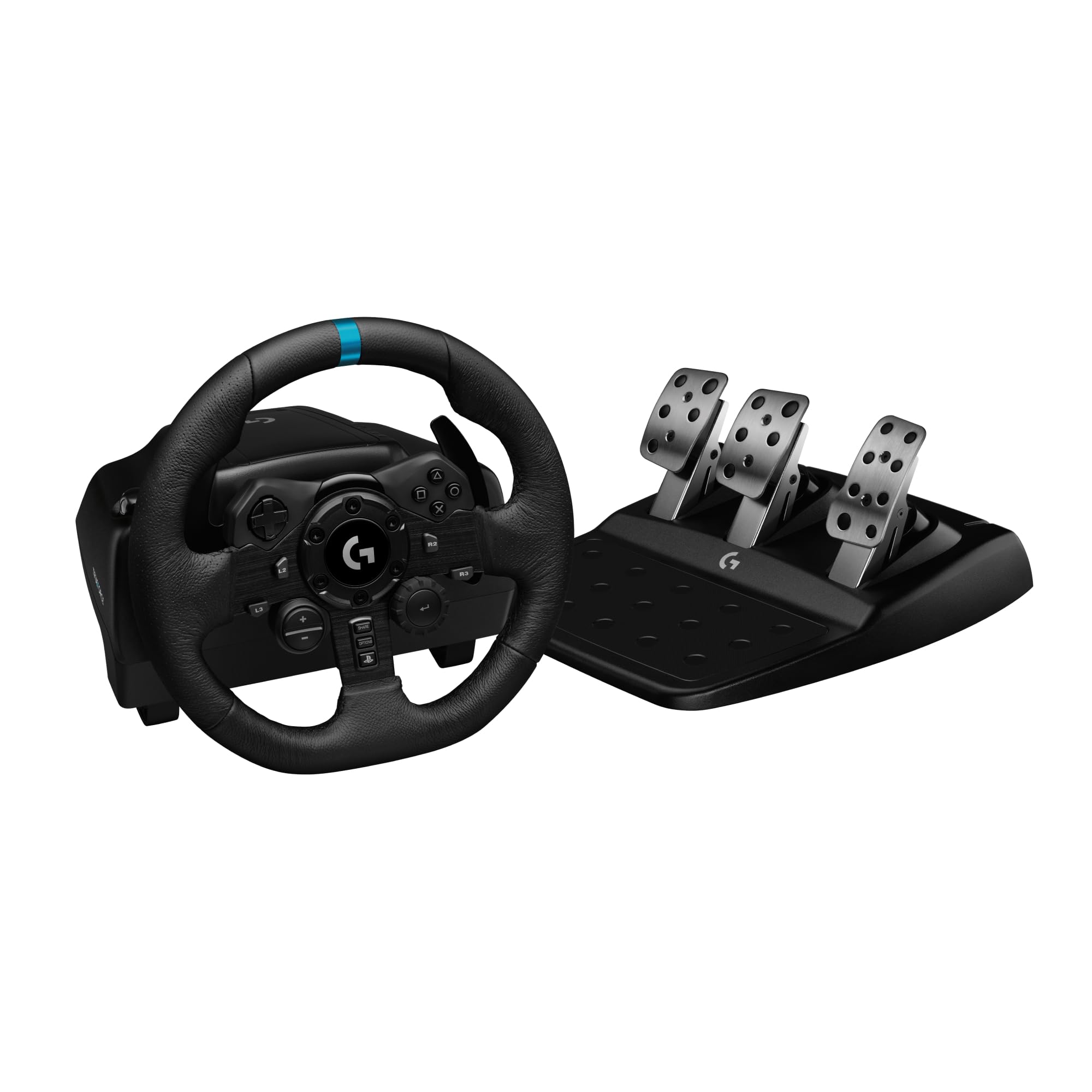 Logitech G923 Racing Wheel and Pedals for Playstation/PS5/PS4 & PC | Trueforce c