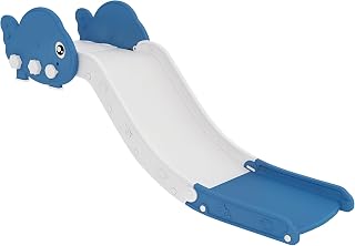Qaba Couch Slide for Kids Toddler Slide for 18-48 Months 51" Extended Blue | Can Be Used for Bed, Sofa, Stairs, Easy Assemble & Storage, Lightweight