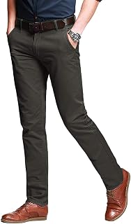 Match Men's Regular Fit Comfort Stretch Casual Chino Pants
