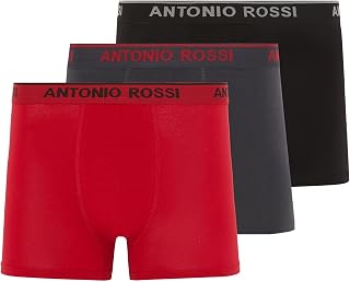 Antonio Rossi (Pack of 6) Men's Boxer Briefs Boxer Briefs Multipack with Elastic Waist, Breathable and Soft Men's Boxer Briefs for Everyday Wear
