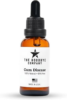 The Goodbye Company Gum Disease Treatment, 100% Pure Neem & Clove Oil, 30ml | 100% Pure Neem & Clove Oil - Natural Gingivitis Remedy - Non-Toxic, BPA-Free Oral Care.