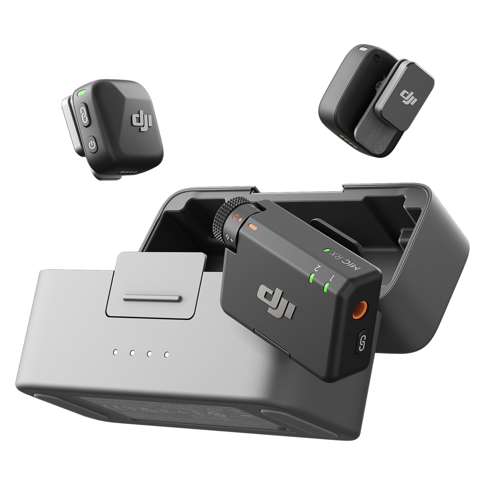 DJI Mic Mini (2 TX + 1 RX + Charging Case), Ultralight, Detail-Rich Audio | 48h 