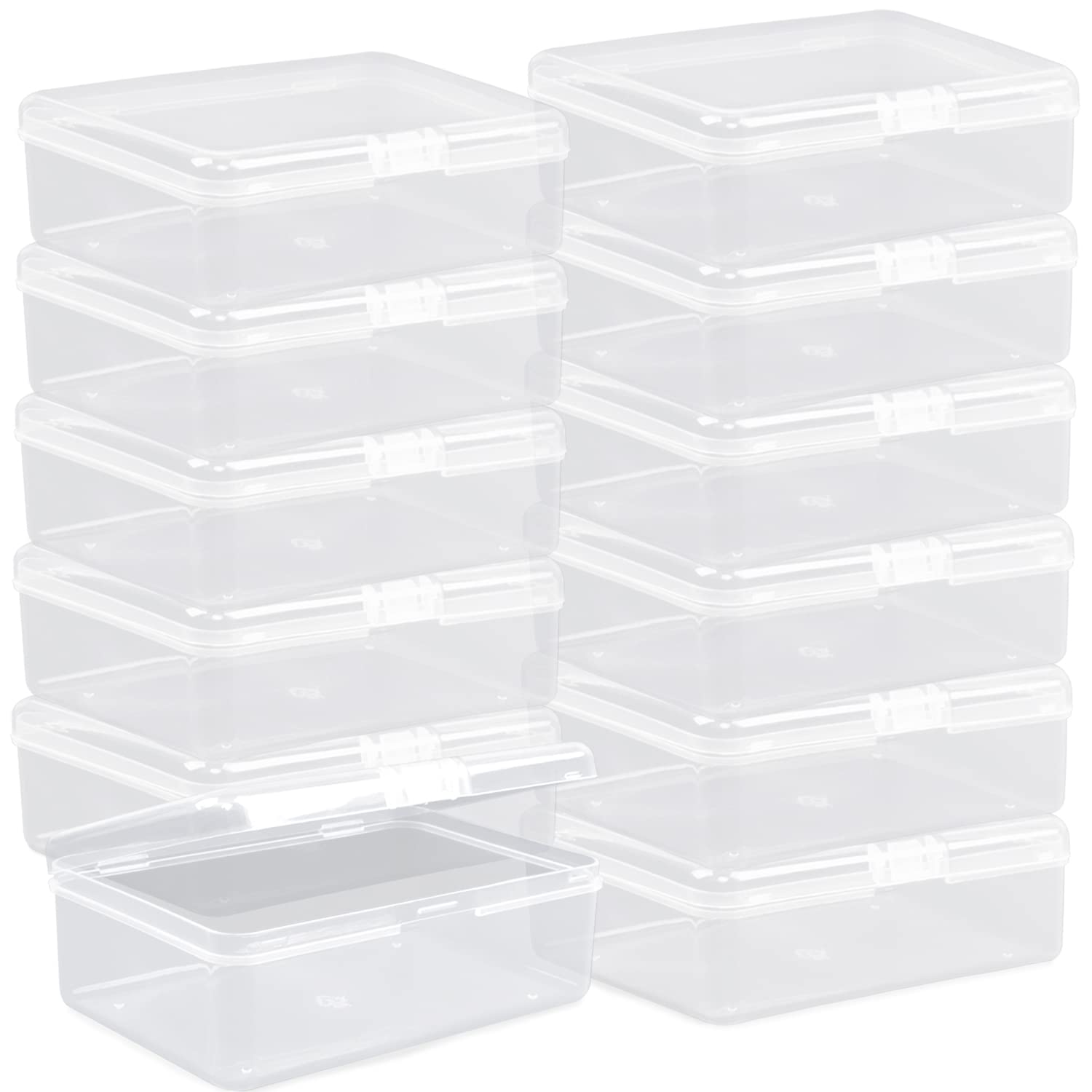 Clear Plastic Mini Storage Containers Box - Empty Plastic Bead Containers with L