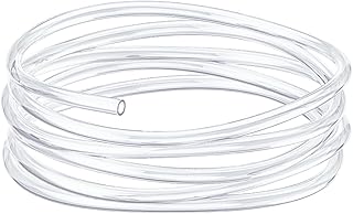 Pawfly Aquarium Airline Tubing 2 m Standard 4-6 mm Air Line Tubing for Fish Tank Air Pump Flexible Kink-Resistant Pure PVC Hose Air Tube for Aquarium Garden Terrarium Pond