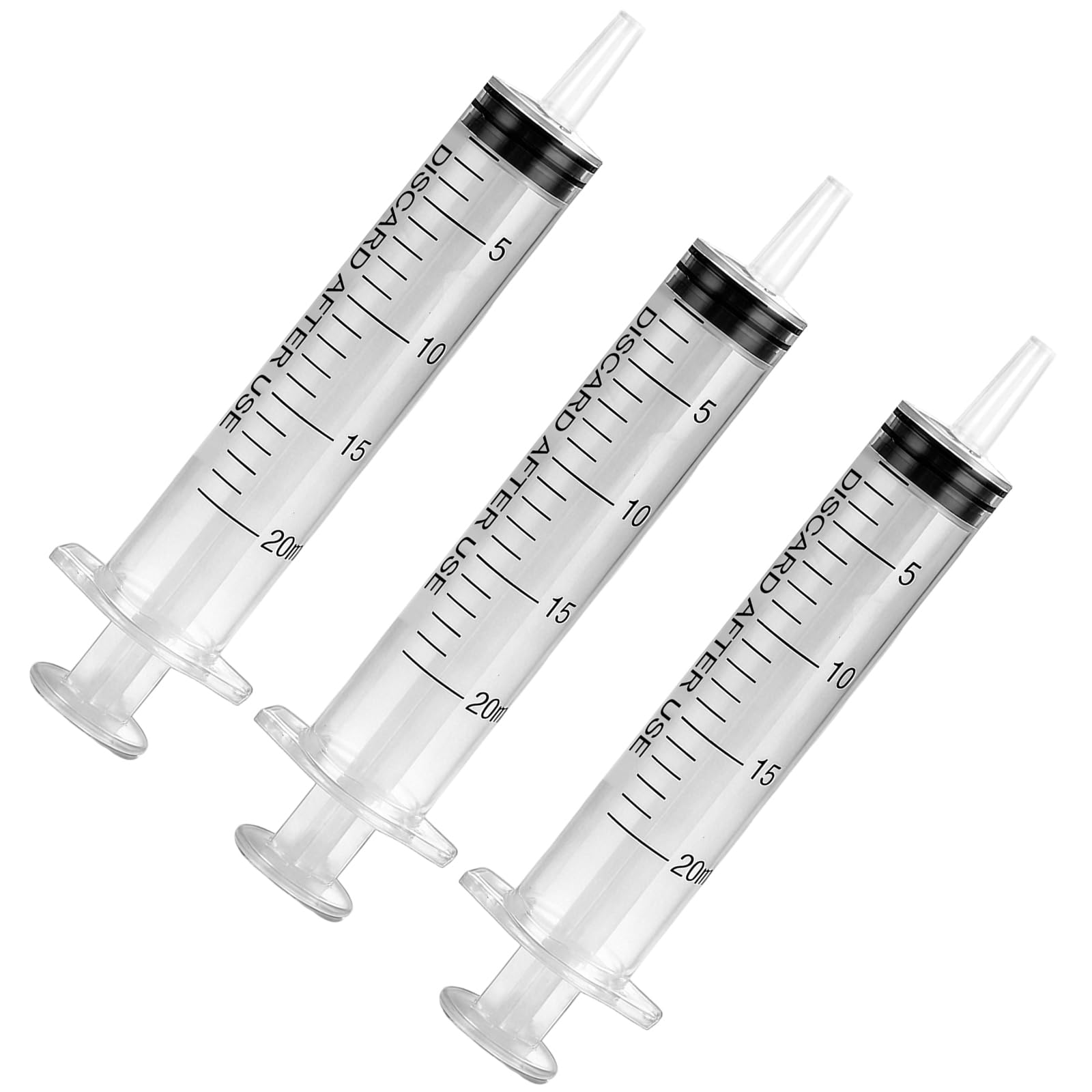 3 Pack Plastic Syringes 20ML Used for liquid measurement and replenishment | Liq