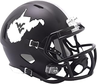 West Virginia Mountaineers Coal Rush Revolution SPEED Mini Football Helmet - New in Riddell Box