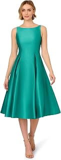 Adrianna Papell Robe Longue sans Manches pour Femme